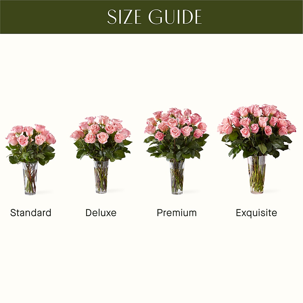 Long Stem Pink Rose Bouquet – Royal Flowers 4u, Tucson AZ