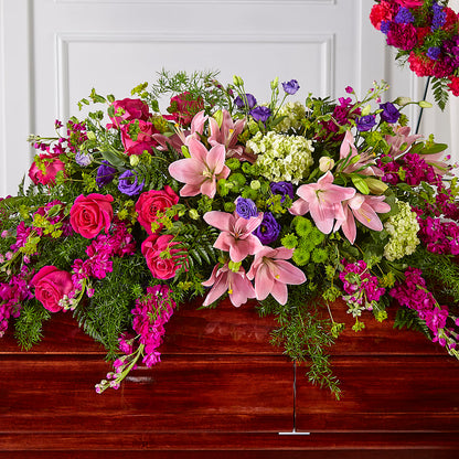 Radiant Tribute Casket Spray –  Royal Flowers 4u, Tucson AZ
